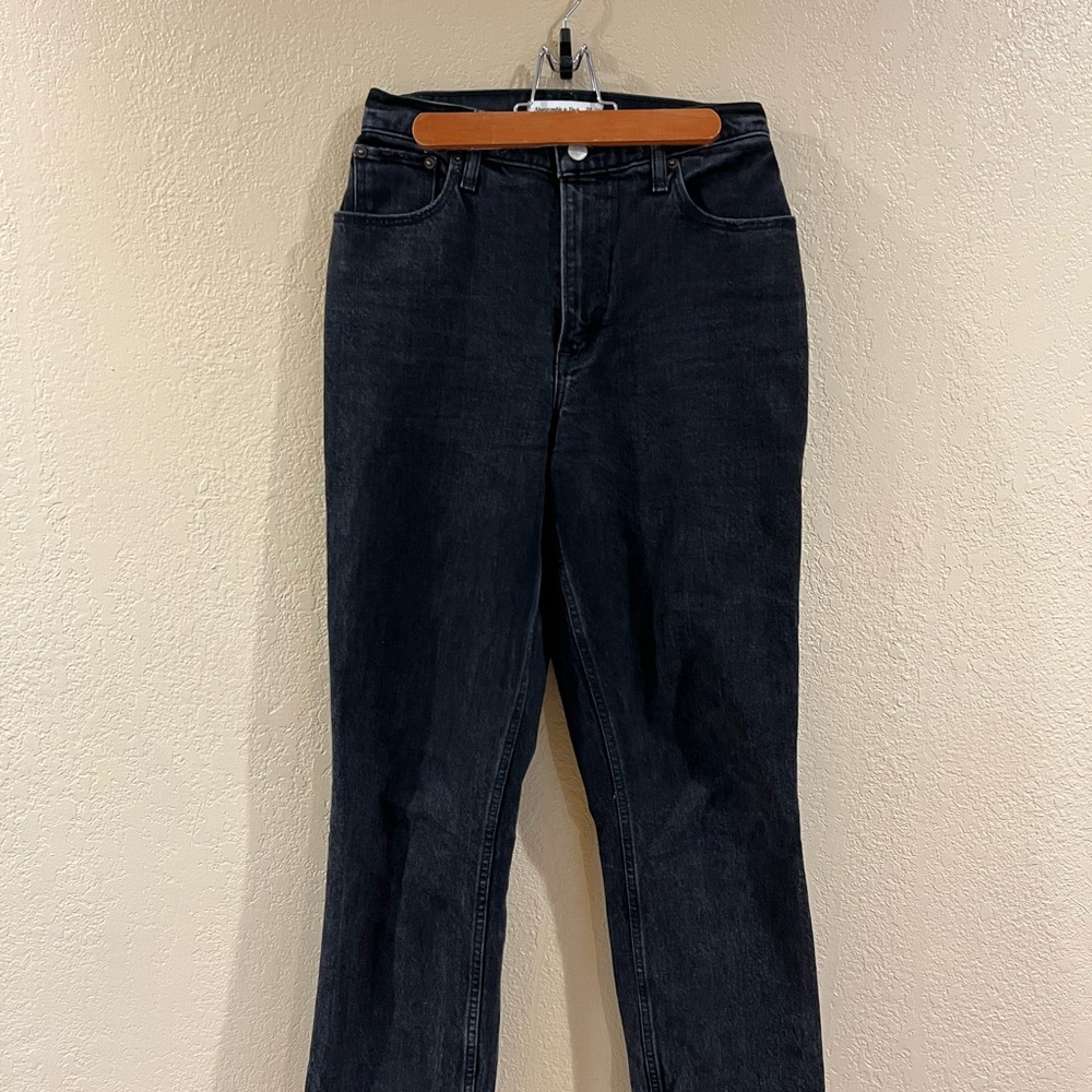 Abercrombie & Fitch Dark Wash Curve Love 90’s Straight Women's Jeans